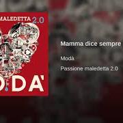 El texto musical GUARDA LE LUCI DI QUESTA CITTÀ de MODÀ también está presente en el álbum Testa o croce (2019)