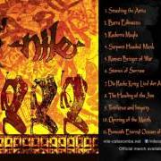 El texto musical SMASHING THE ANTIU de NILE también está presente en el álbum Amongst the catacombs of nephren-ka (1998)