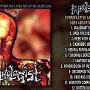 El texto musical REEK WITH SUPPURATION de PATHOLOGIST también está presente en el álbum Putrefactive and cadaverous odes about necroticism (1992)