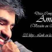El texto musical AMAPOLA de ANDREA BOCELLI también está presente en el álbum Amore (2006)