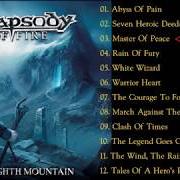 El texto musical ABYSS OF PAIN de RHAPSODY OF FIRE también está presente en el álbum The eighth mountain (2019)