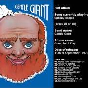 El texto musical GIANT FOR A DAY de GENTLE GIANT también está presente en el álbum Giant for a day (1978)