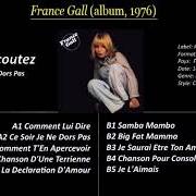 El texto musical JE SAURAI ÊTRE TON AMIE de FRANCE GALL también está presente en el álbum France gall (1975)