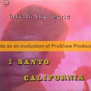 El texto musical STRANE COSE de SANTO CALIFORNIA también está presente en el álbum Hits in the world (1976)