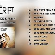 El texto musical FOR THE FIRST TIME de THE SCRIPT también está presente en el álbum Science & faith
