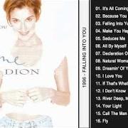 El texto musical FLY de CELINE DION también está presente en el álbum Falling into you (1996)