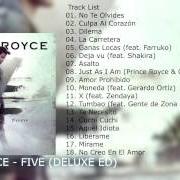 El texto musical MONEDA de PRINCE ROYCE también está presente en el álbum Five (2017)