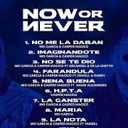 El texto musical SOLA & VACÍA de NIO GARCIA también está presente en el álbum Now or never (2020)