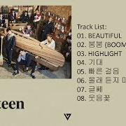 El texto musical BEAUTIFUL de SEVENTEEN también está presente en el álbum Going seventeen (2016)