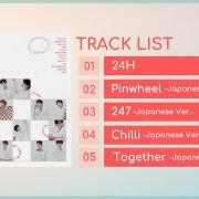 El texto musical PINWHEEL (JAPANESE VERSION) de SEVENTEEN también está presente en el álbum 24h (2020)