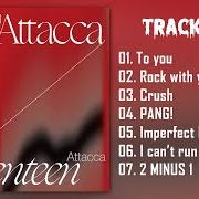 El texto musical ????? ??? (I CAN'T RUN AWAY) de SEVENTEEN también está presente en el álbum Attacca (2021)