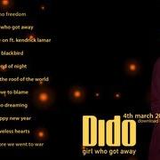 El texto musical BLACKBIRD de DIDO también está presente en el álbum Girl who got away (2013)