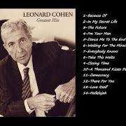El texto musical FAMOUS BLUE RAINCOAT de LEONARD COHEN también está presente en el álbum The best of leonard cohen (1975)