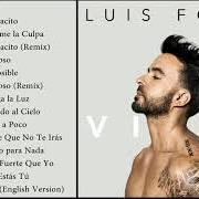 El texto musical ÉCHAME LA CULPA de LUIS FONSI también está presente en el álbum Vida (2019)