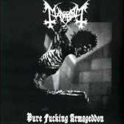 El texto musical MAYHEM de MAYHEM también está presente en el álbum Pure fucking armageddon (1986)