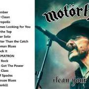 El texto musical JUST 'COS YOU GOT THE POWER de MOTORHEAD también está presente en el álbum Clean your clock (2016)