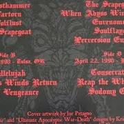 El texto musical SODOMY CURSE de ANGELCORPSE también está presente en el álbum Death dragons of the apocalypse (2002)