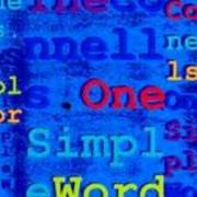 El texto musical ONE SIMPLE WORD de THE CONNELLS también está presente en el álbum One simple word (1990)
