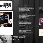 El texto musical YOU PROBABLY COULDN'T SEE FOR THE LIGHTS BUT YOU WERE LOOKING STRAIGHT AT ME de ARCTIC MONKEYS también está presente en el álbum Whatever people say i am, that's what i'm not (2005)