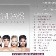 El texto musical NOTORIOUS de THE SATURDAYS también está presente en el álbum On your radar (2011)