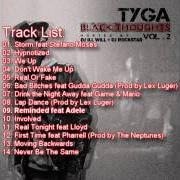 El texto musical FIRST TIME de TYGA también está presente en el álbum Black thoughts: vol. 2 (2011)