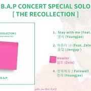 El texto musical STAY WITH ME de B.A.P también está presente en el álbum B.A.P concert special solo 'the recollection' (2018)
