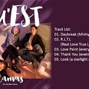 El texto musical THANK YOU (EVENING BY EVENING) de NU'EST también está presente en el álbum Canvas (2016)