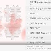 El texto musical BOYZ WITH FUN de BTS también está presente en el álbum The best moment in life, pt. 1 (2015)