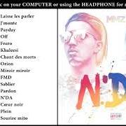 El texto musical N'DA de MMZ también está presente en el álbum N'da (2017)