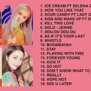 El texto musical LOVESICK GIRLS de BLACKPINK también está presente en el álbum The album (2020)