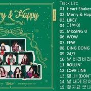 El texto musical FFW de TWICE también está presente en el álbum Merry & happy (2017)