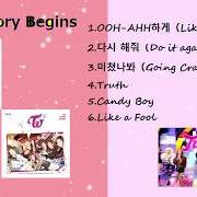 El texto musical LIKE A FOOL de TWICE también está presente en el álbum The story begins (2015)