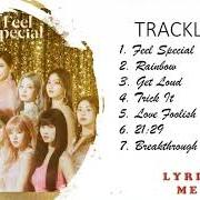 El texto musical FEEL SPECIAL de TWICE también está presente en el álbum Feel special (2019)