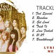 El texto musical RAINBOW de TWICE también está presente en el álbum Feel special (2019)