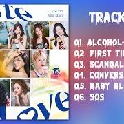 El texto musical BABY BLUE LOVE de TWICE también está presente en el álbum Taste of love (2021)