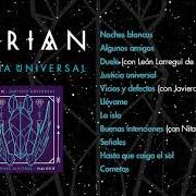 El texto musical LLÉVAME de DORIAN también está presente en el álbum Justicia universal (2018)