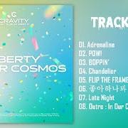 El texto musical ADRENALINE de CRAVITY también está presente en el álbum Liberty: in our cosmos (2022)