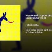 El texto musical NON E' MAI TROPPO TARDI PER AVERE UN'INFANZIA FELICE de FOLKABBESTIA también está presente en el álbum Non è mai troppo tardi per avere un'infanzia felic