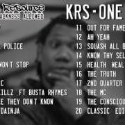 El texto musical DOWN THE CHARTS de KRS-ONE también está presente en el álbum The mix tape (2002)